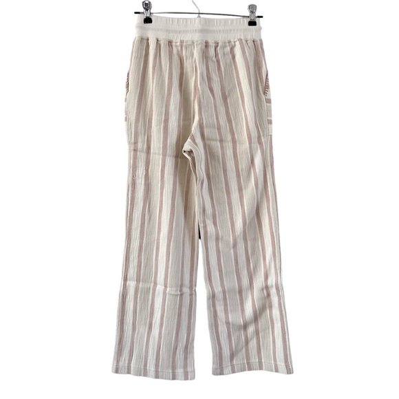 Faherty Day tripper pants Ladies size xs Daytripper stripe Pink cream beige - Picture 4 of 10